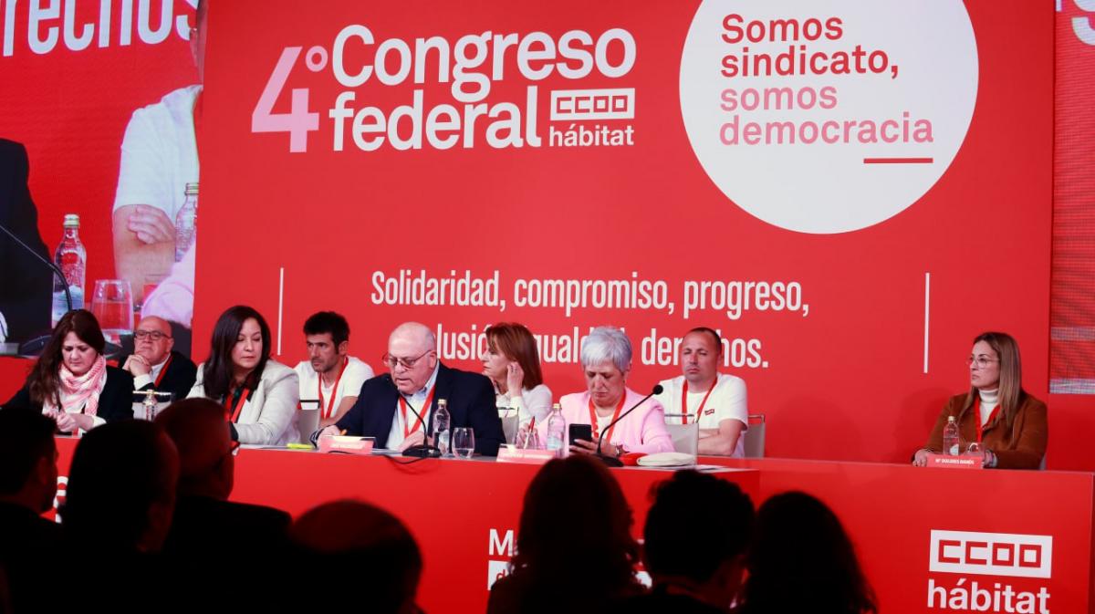 Imágenes de la primera jornada del 4º Congreso de CCOO del Hábitat
