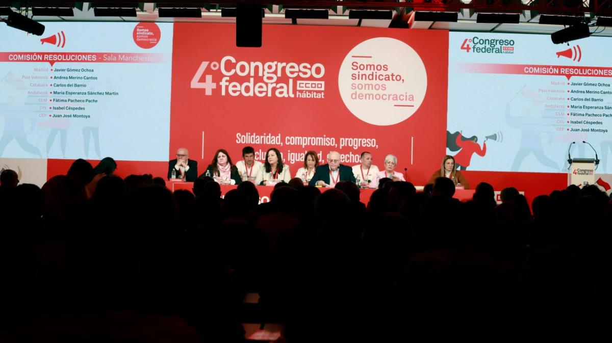 Imágenes de la primera jornada del 4º Congreso de CCOO del Hábitat