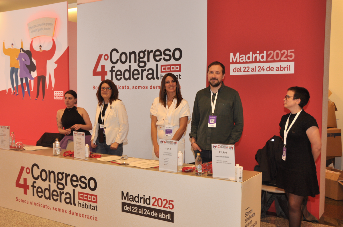 Imágenes de la primera jornada del 4º Congreso de CCOO del Hábitat