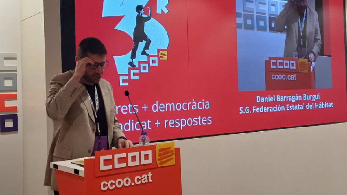 Discurs de Daniel Barragán, secretari general estatal de CCOO de l'Hàbitat