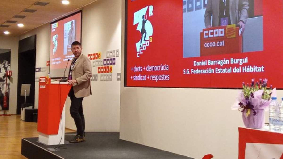 Discurs de Daniel Barragán, secretari general estatal de CCOO de l'Hàbitat