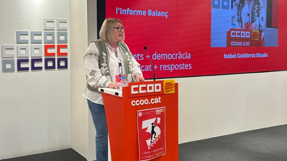Isabel Gutiérrez Muela presenta el seu informe general al Congrés