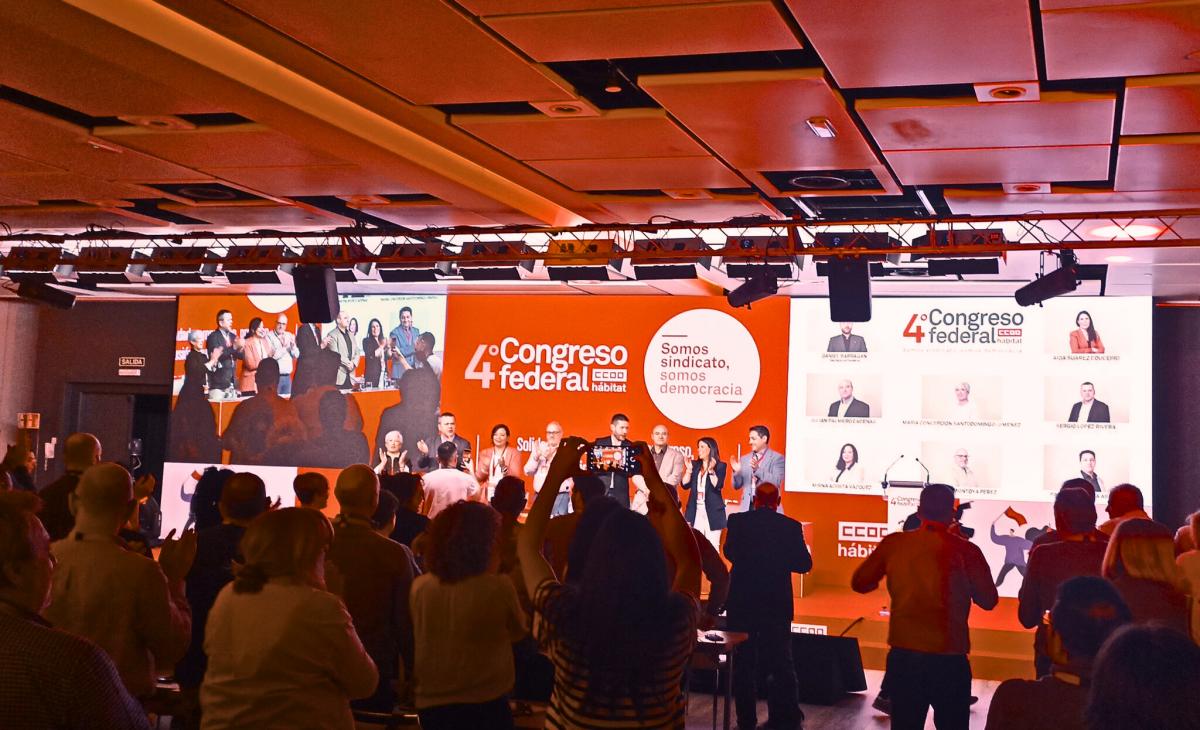 Imágenes de la tercera jornada del 4º Congreso de CCOO del Hábitat.